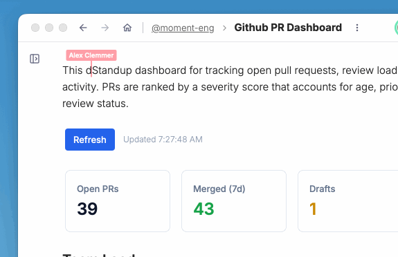 Real-time collaborative editing in Moment